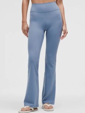 Lululemon Groove Flare Pants - Washed Denim Blue - Size 10